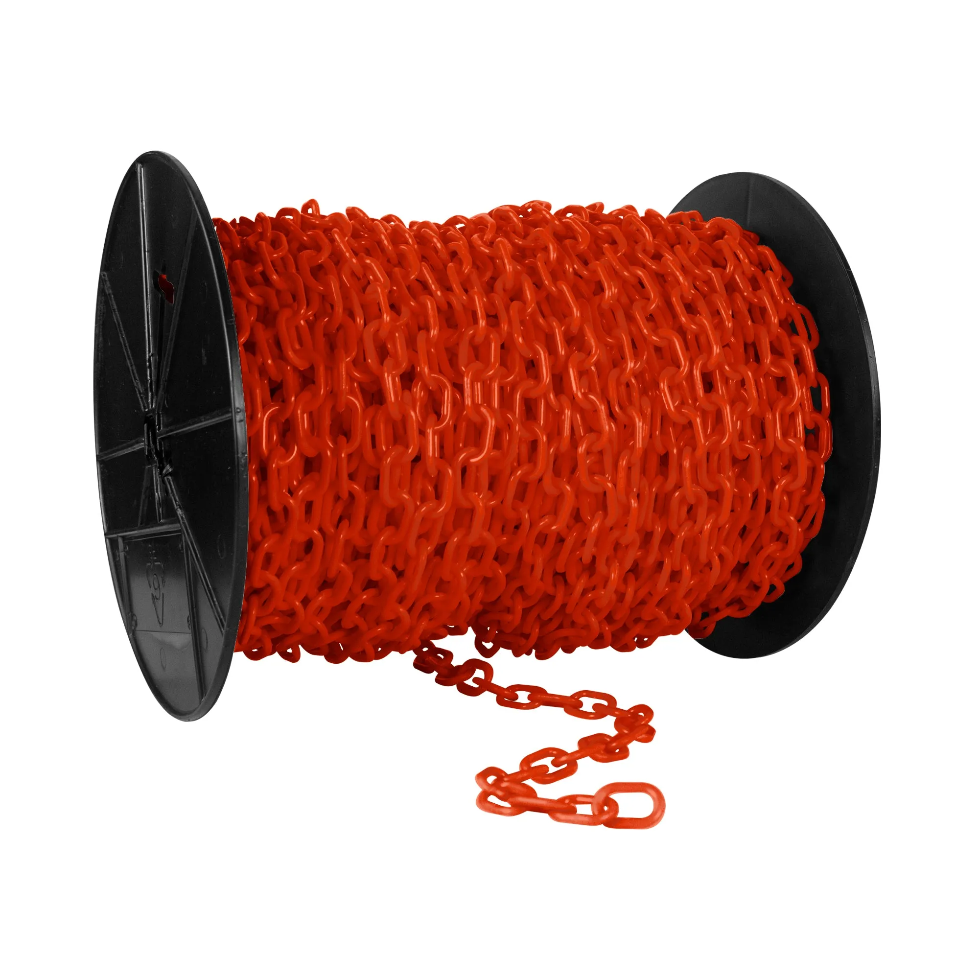 Traffic Orange Plastic Chain