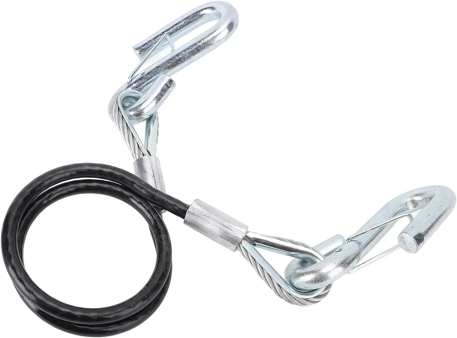 Trailer Safety Chain Cable, Trailer Safety Towing Cable with Hook Zinc Plated Iron for RV