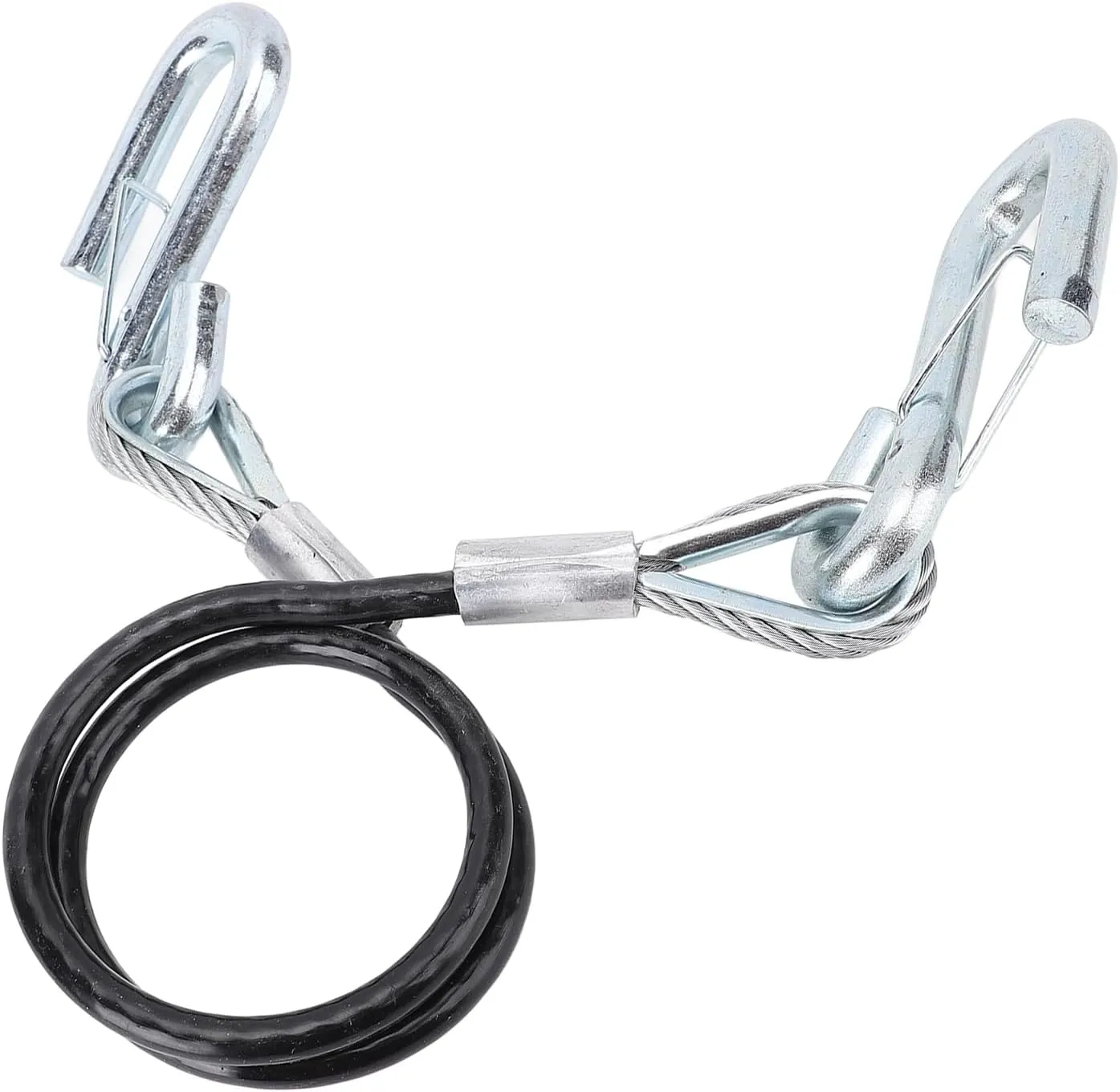 Trailer Safety Chain Cable, Trailer Safety Towing Cable with Hook Zinc Plated Iron for RV