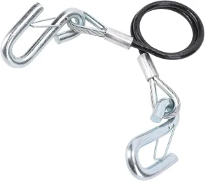 Trailer Safety Chain Cable, Trailer Safety Towing Cable with Hook Zinc Plated Iron for RV