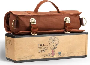 Travel Bartender Bag (Without Tools) | Best Bar Kit Bag for Carrying Your Bar Tools with Style | Professional Bartender Roll with Shoulder Strap for Perfect Storage | Mix Awesome Cocktails Anywhere