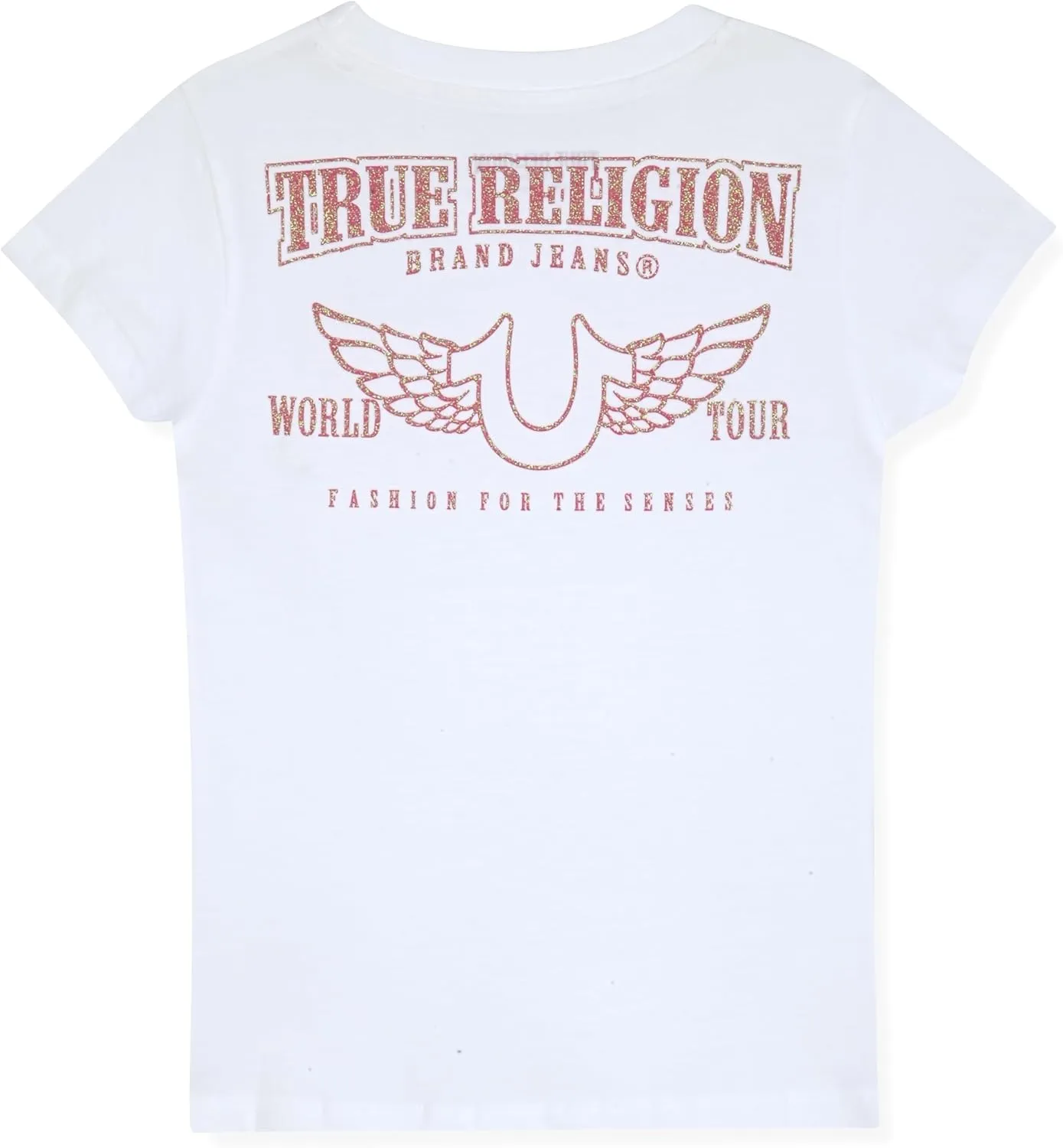 True Religion Girls Short Sleeve Tee Shirt with Embelishments - Soft and Comfortable Girls T-Shirts