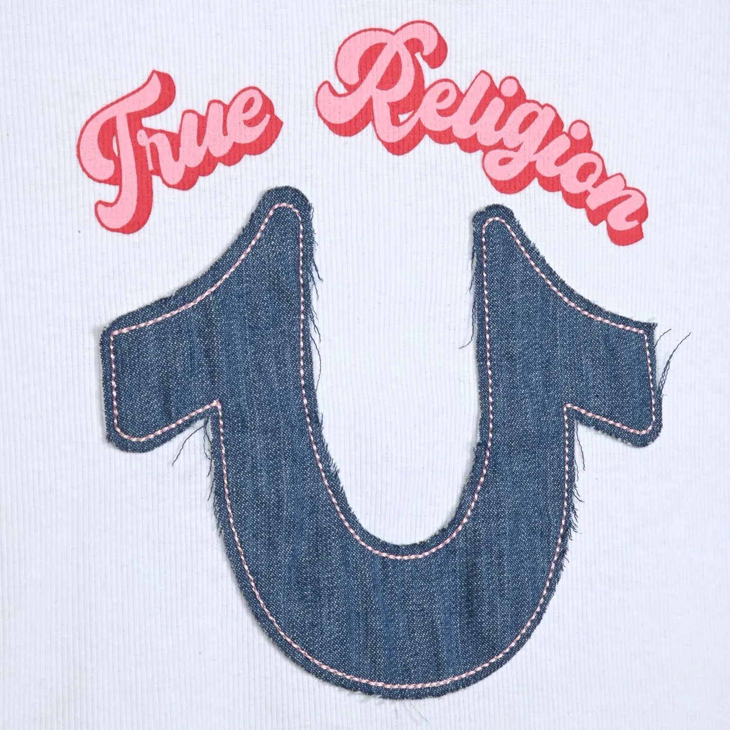 True Religion Girls Short Sleeve Tee Shirt with Embelishments - Soft and Comfortable Girls T-Shirts
