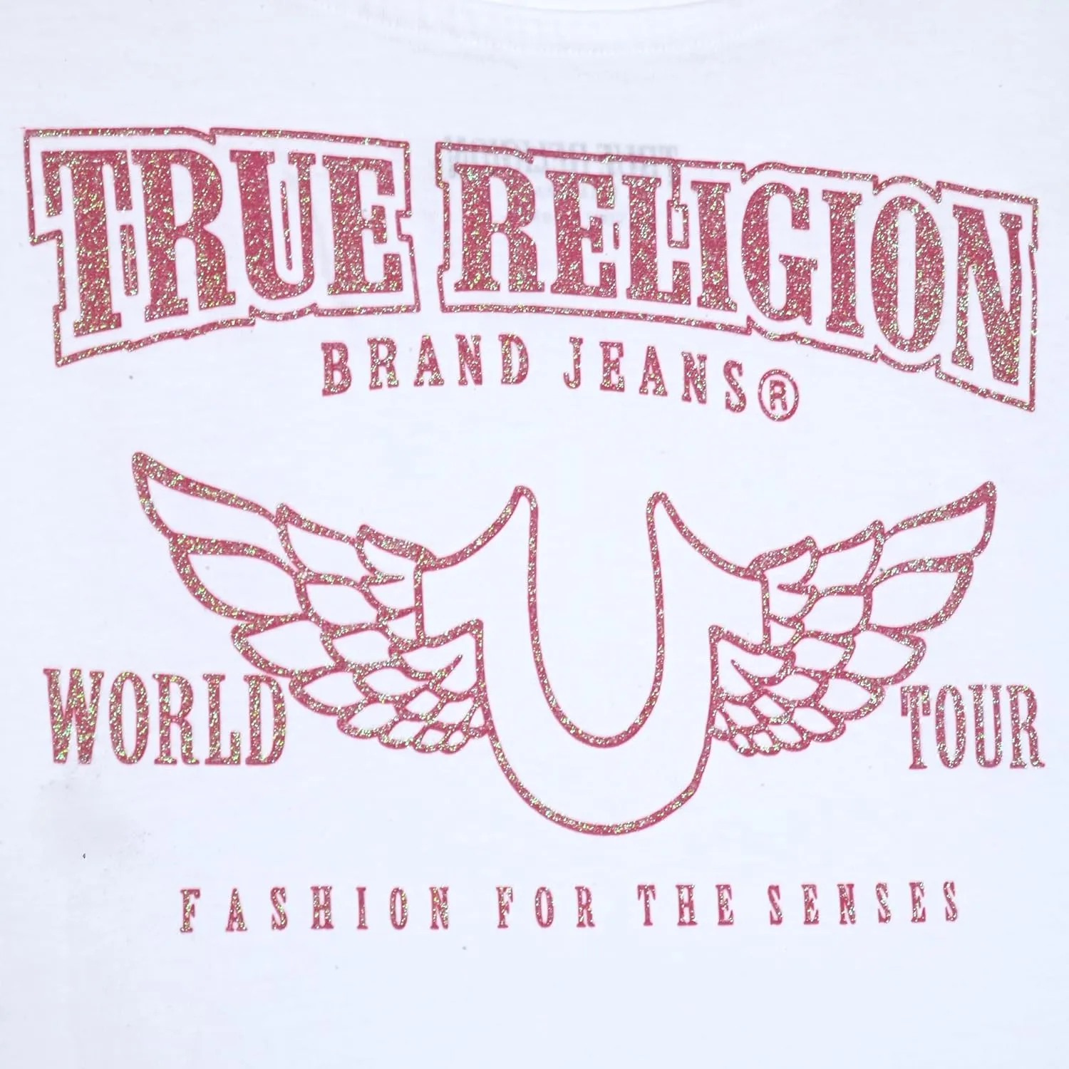 True Religion Girls Short Sleeve Tee Shirt with Embelishments - Soft and Comfortable Girls T-Shirts
