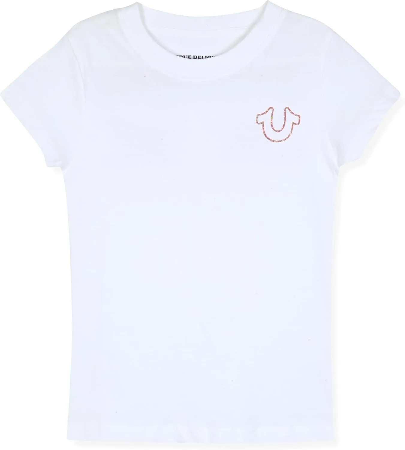 True Religion Girls Short Sleeve Tee Shirt with Embelishments - Soft and Comfortable Girls T-Shirts