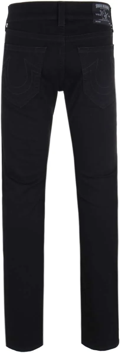 True Religion Men's Geno Low Rise Slim Fit Straight Leg Jean