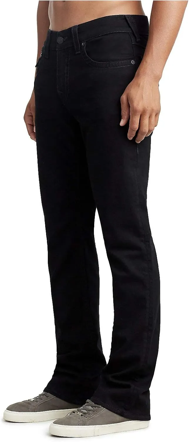 True Religion Men's Ricky Low Rise Straight Leg Jean with Back Flap Pockets
