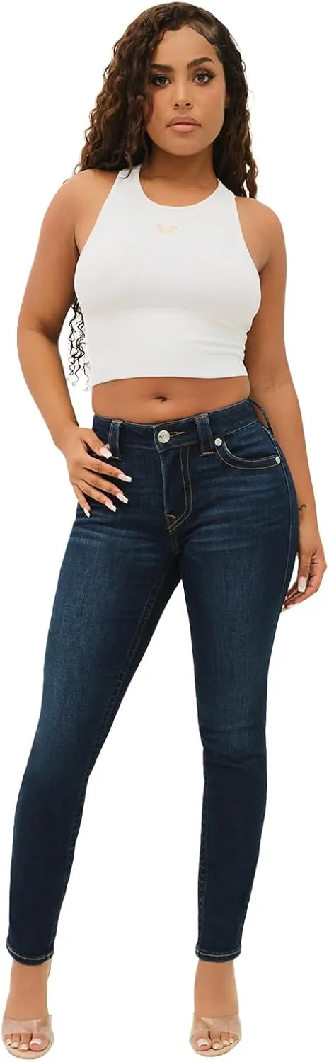 True Religion Women's Jennie MID Rise Curvy Skinny