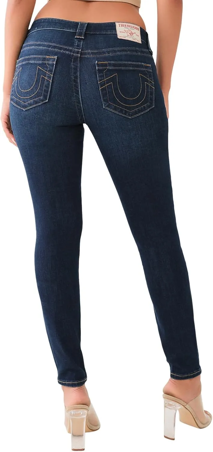 True Religion Women's Jennie MID Rise Curvy Skinny