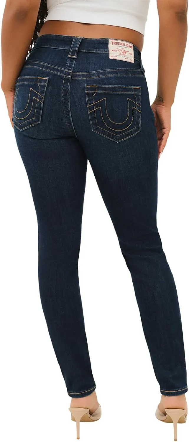 True Religion Women's Jennie MID Rise Curvy Skinny
