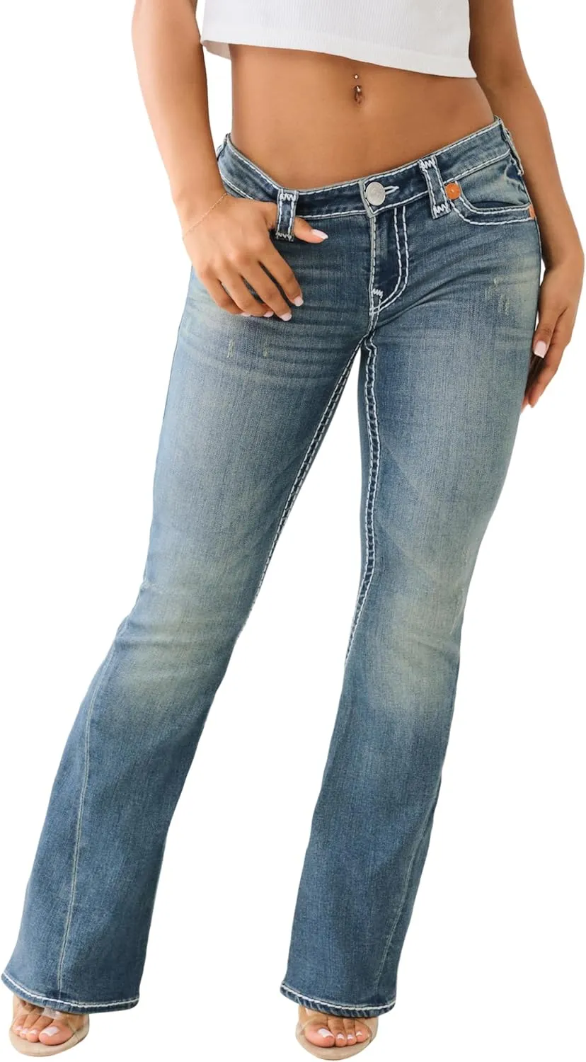 True Religion Women's Joey Low Rise Flare Super T​