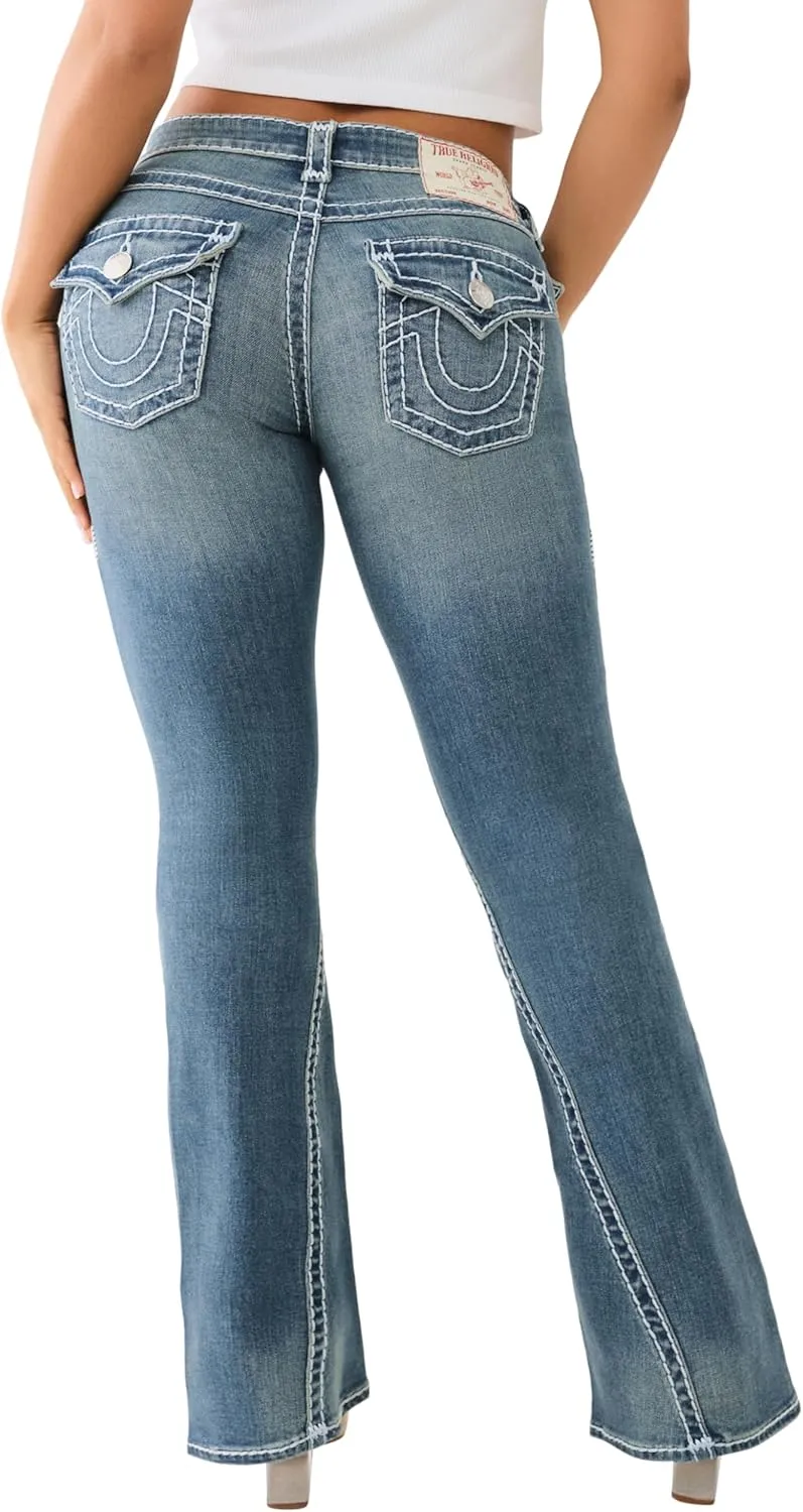 True Religion Women's Joey Low Rise Flare Super T​