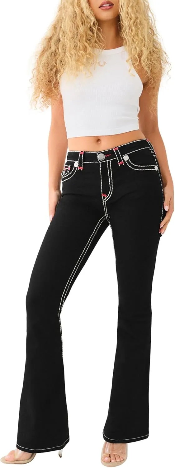 True Religion Women's Joey Low Rise Flare Super T​