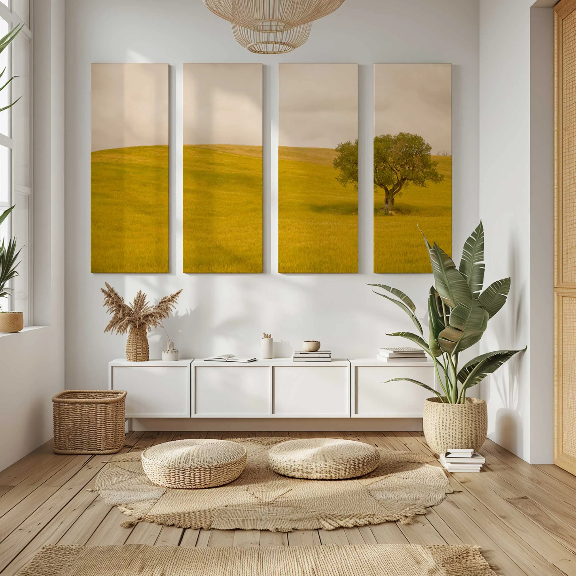 Tuscan Fields' Charm Large Canvas Print