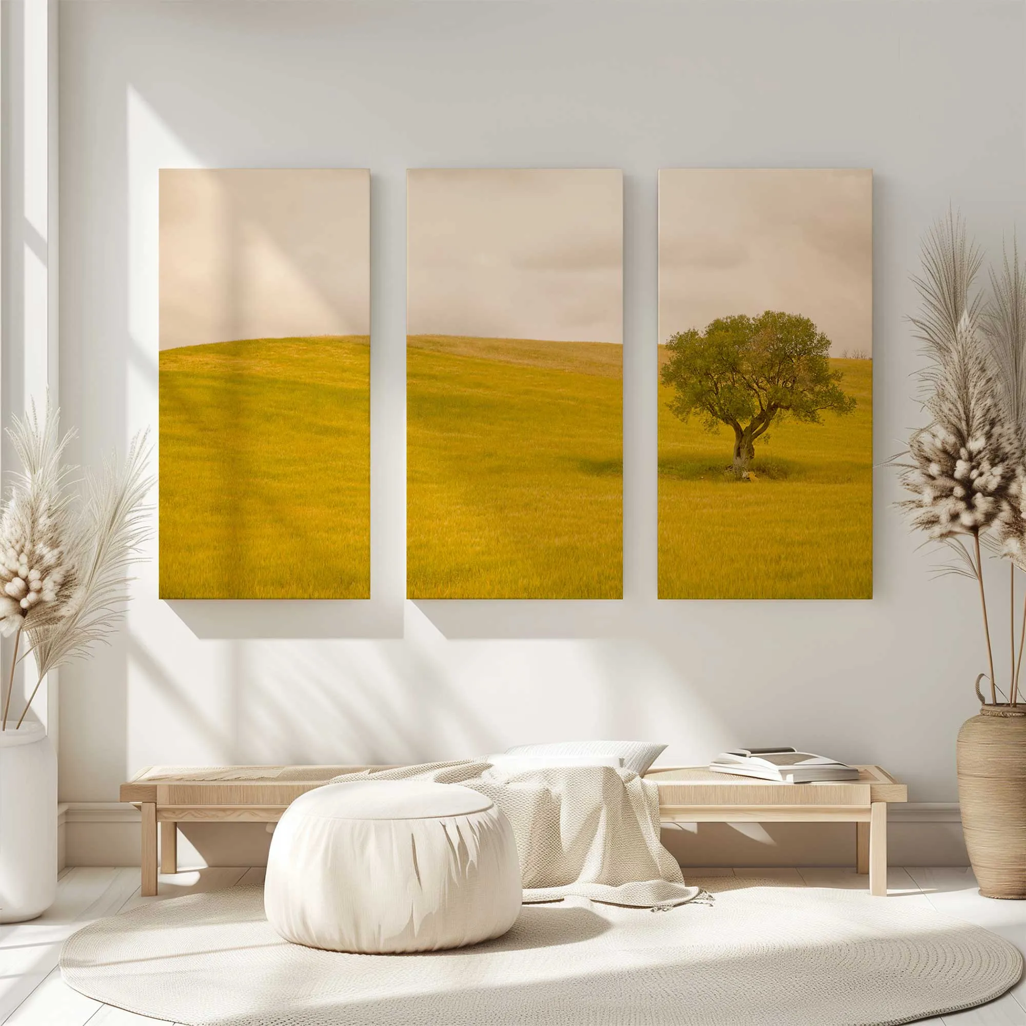 Tuscan Fields' Charm Large Canvas Print