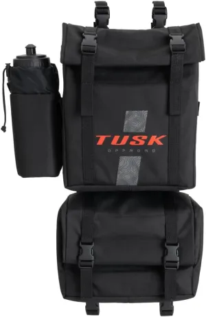 TUSK Trail Runner ATV Fender Bag Black Zipperless Quick Access Detachable 10-Liter Cargo Bags