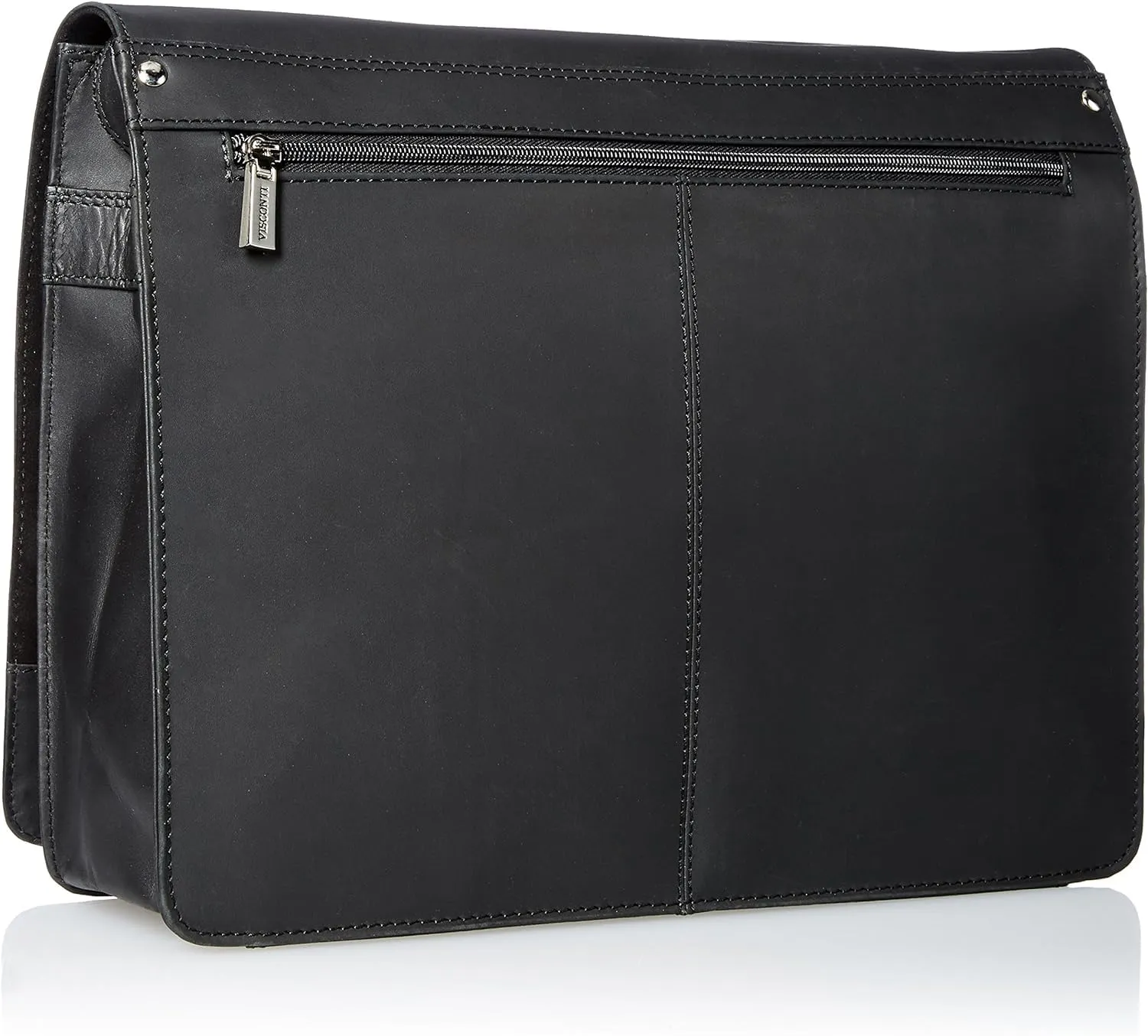 TUZECH Genuine Leather Bag Handmade Cross Body Messenger Briefcase, Office Bag Courier Satchel Bag Gift Men Women (15 Inches)