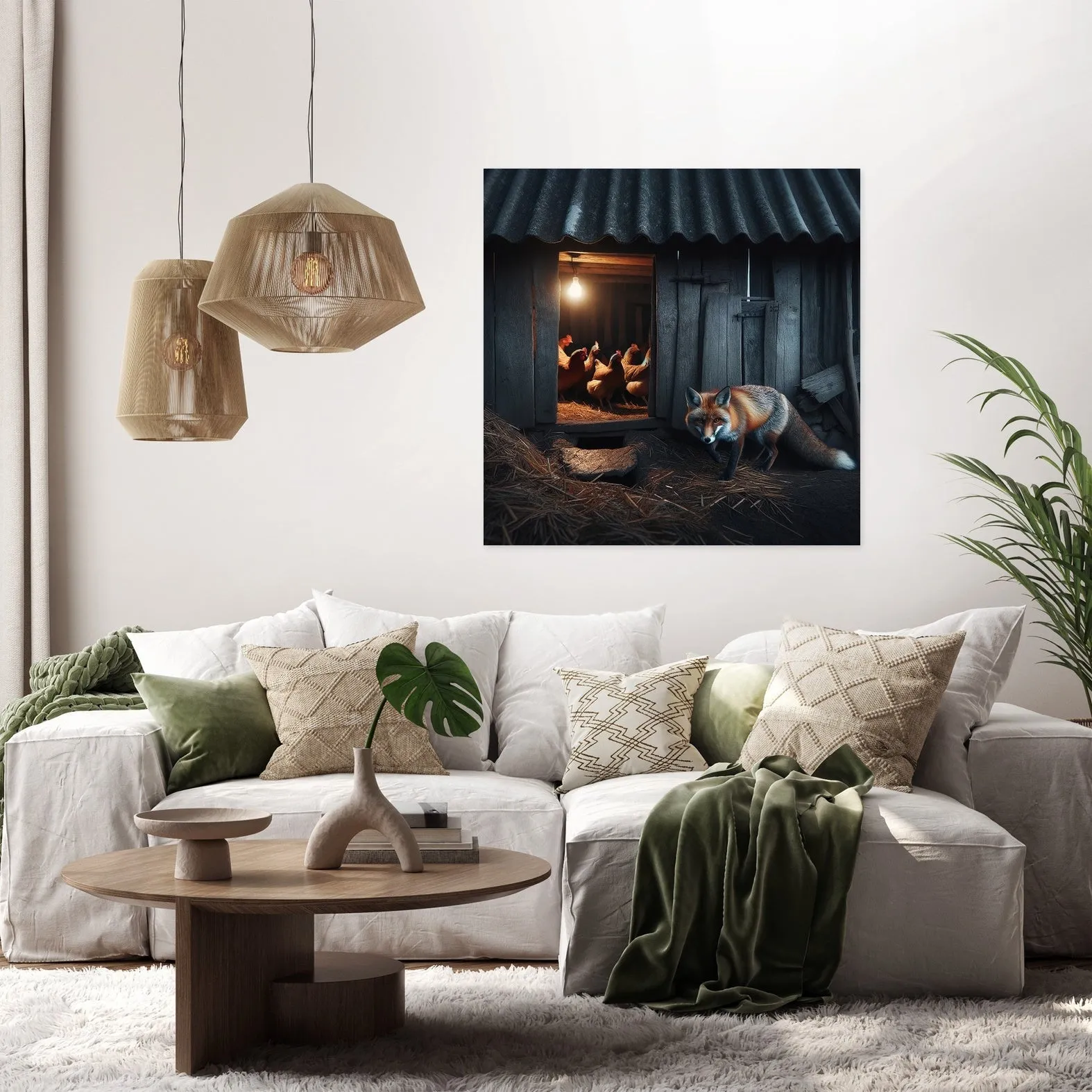 Twilight Fox Canvas