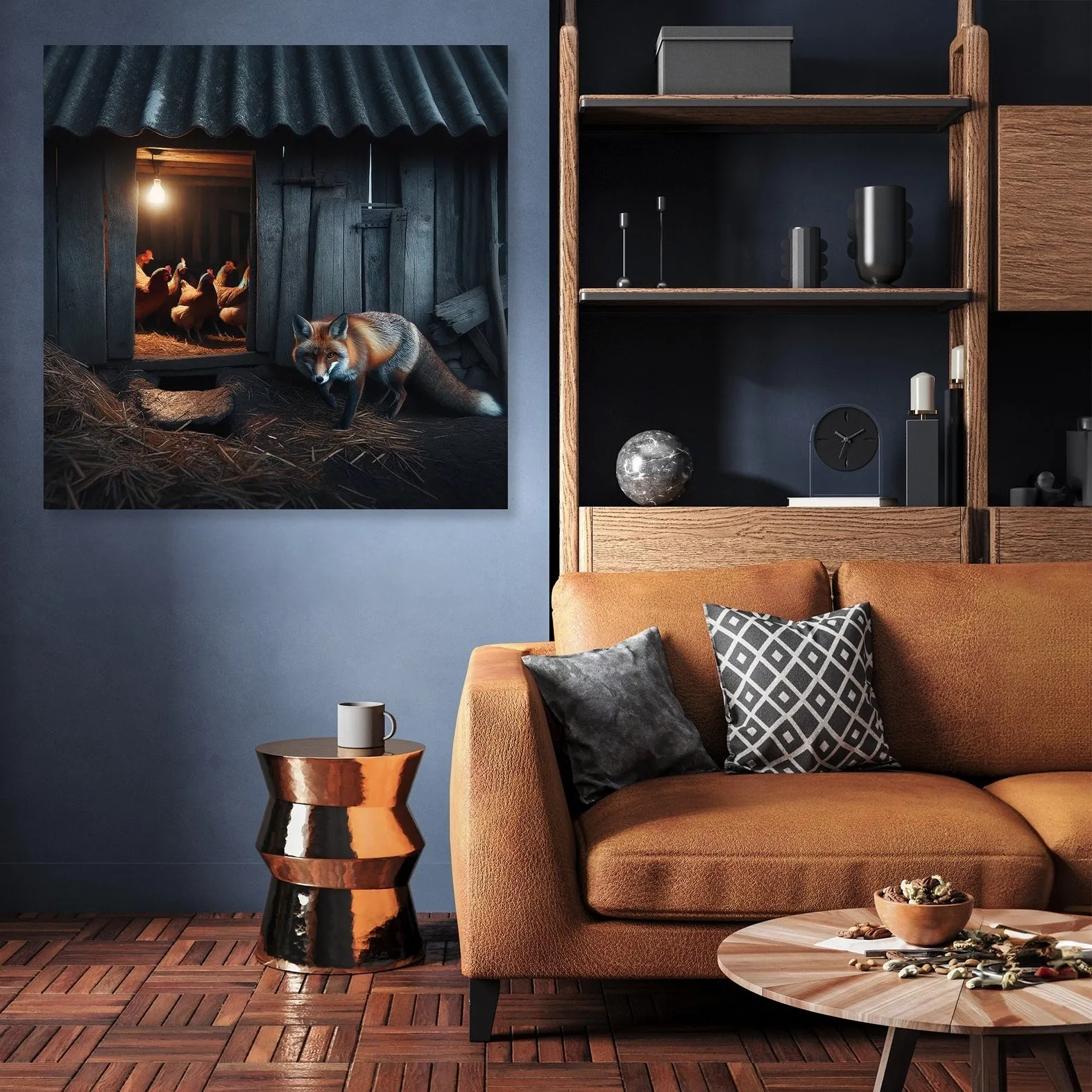 Twilight Fox Canvas