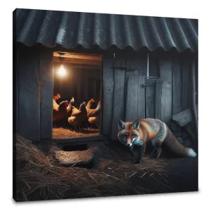 Twilight Fox Canvas