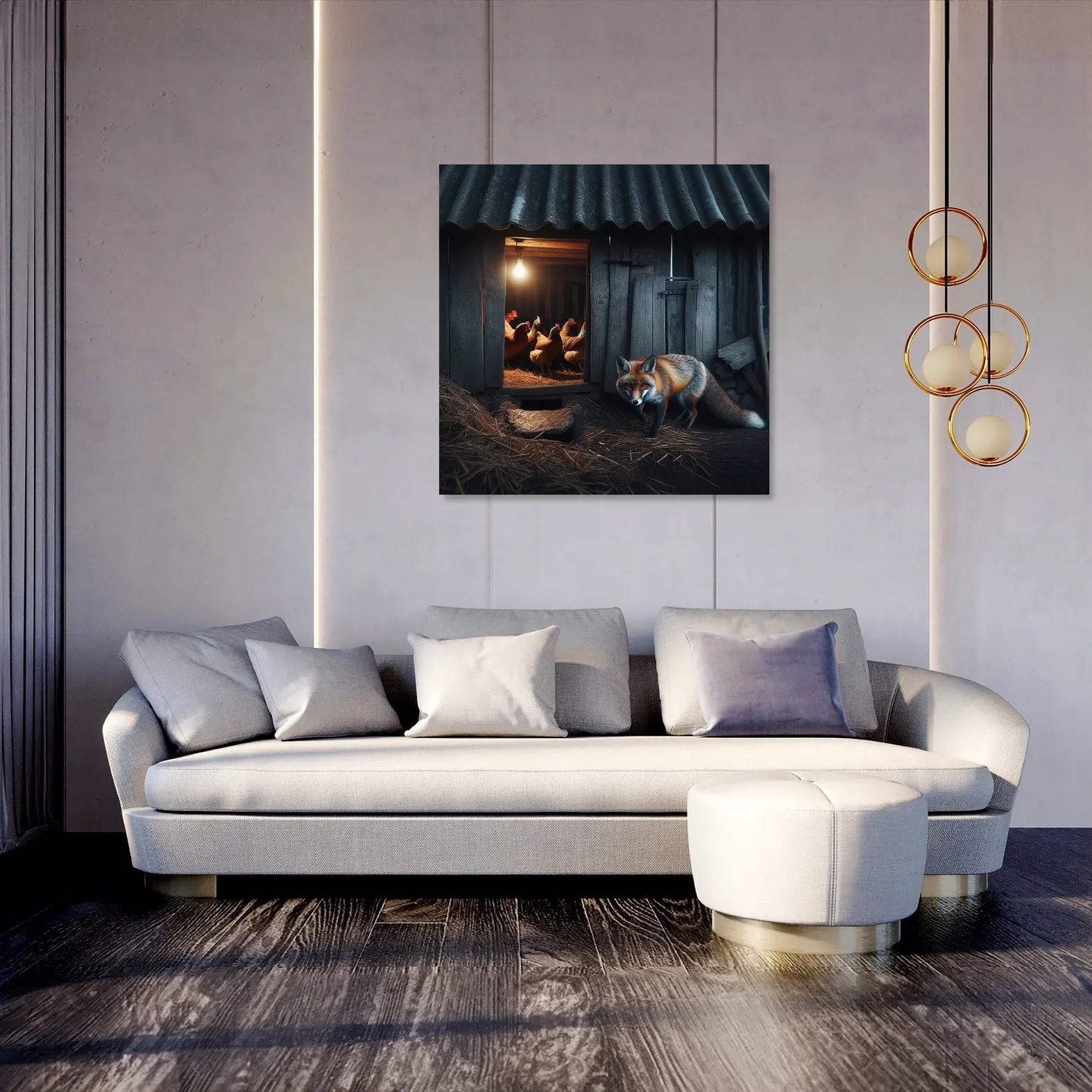 Twilight Fox Canvas