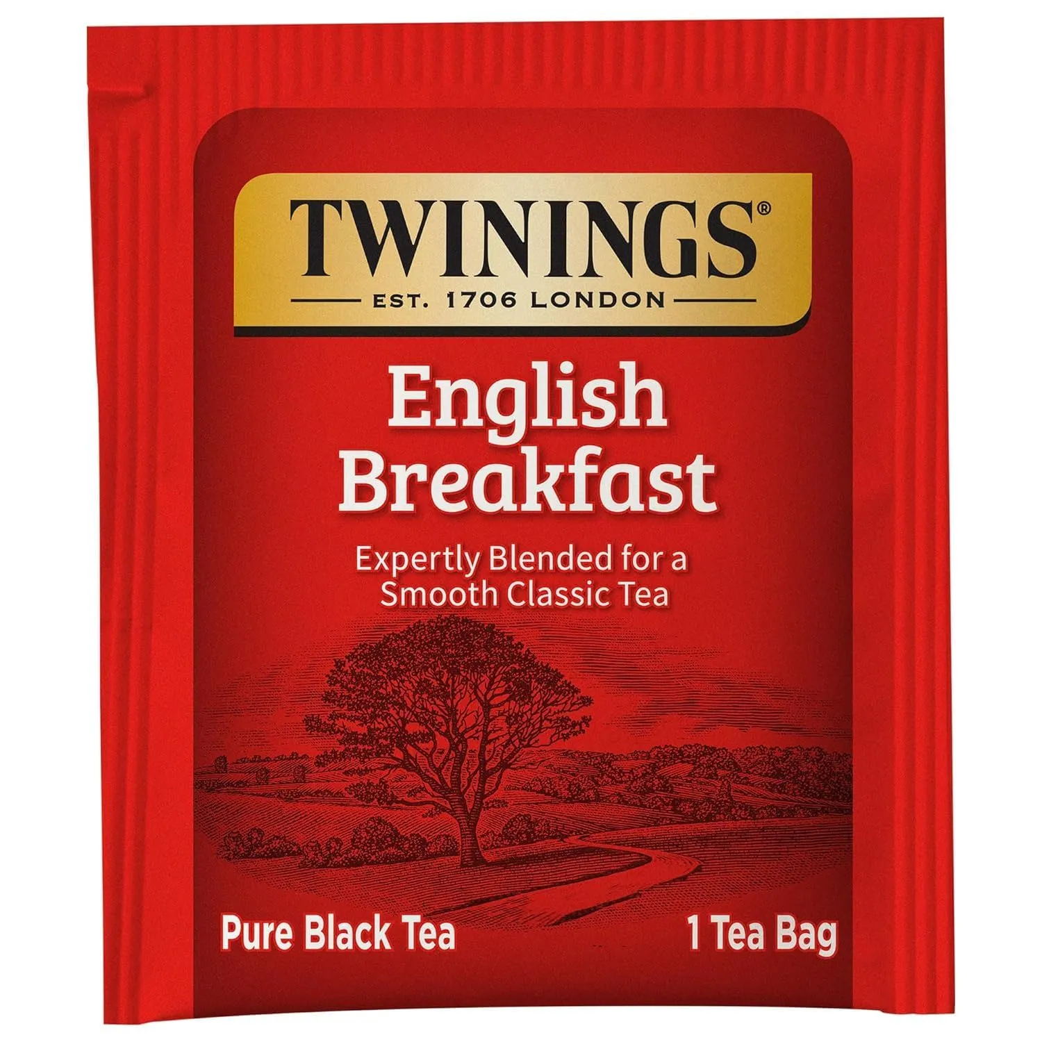 Twinings English Breakfast Individually Wrapped Tea Bags, 50 Count (Pack of 2), Flavorful, Robust Caffeinated Black Tea, Enjoy Hot or Iced