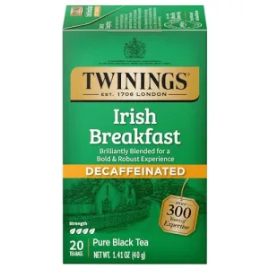 Twinings Irish Breakfast Decaffeinated Tea Robust.