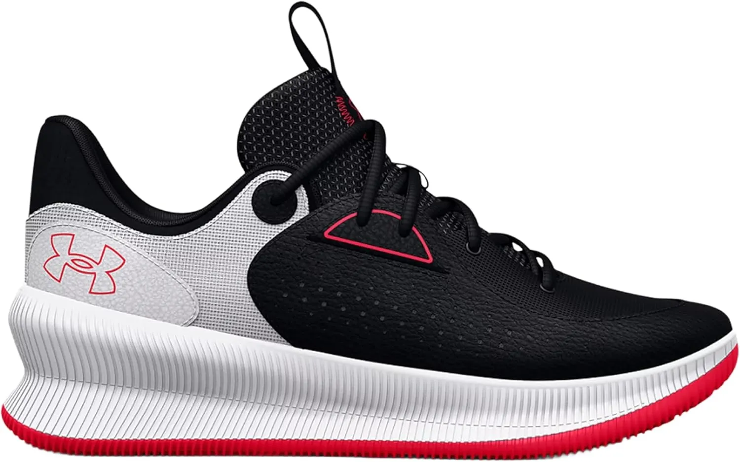 Under Armour Men's UA TWENTY47 Basketball Shoes (Black/White/Radio Red - 001, US Footwear Size System, Adult, Men, Numeric, Medium, 12)