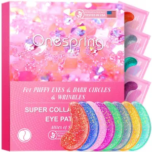 Under Eye Mask - Valentines Day Gifts for Women - Skin Care Reduce Dark Circles, Puffy Eyes, Undereye Bags, Wrinkles - Bridesmaid Gifts - Gel under Eye Patches (24 Pairs)