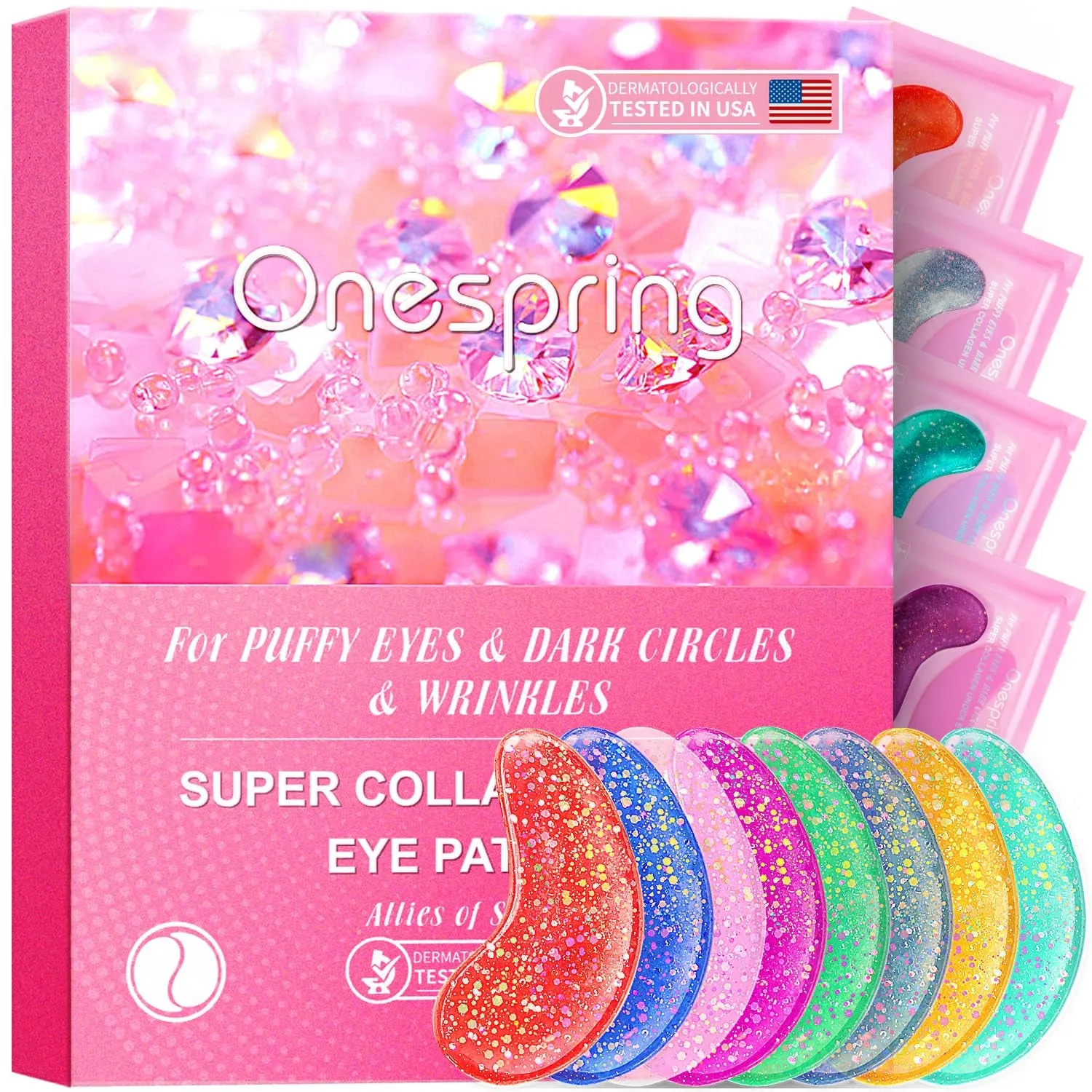 Under Eye Mask - Valentines Day Gifts for Women - Skin Care Reduce Dark Circles, Puffy Eyes, Undereye Bags, Wrinkles - Bridesmaid Gifts - Gel under Eye Patches (24 Pairs)