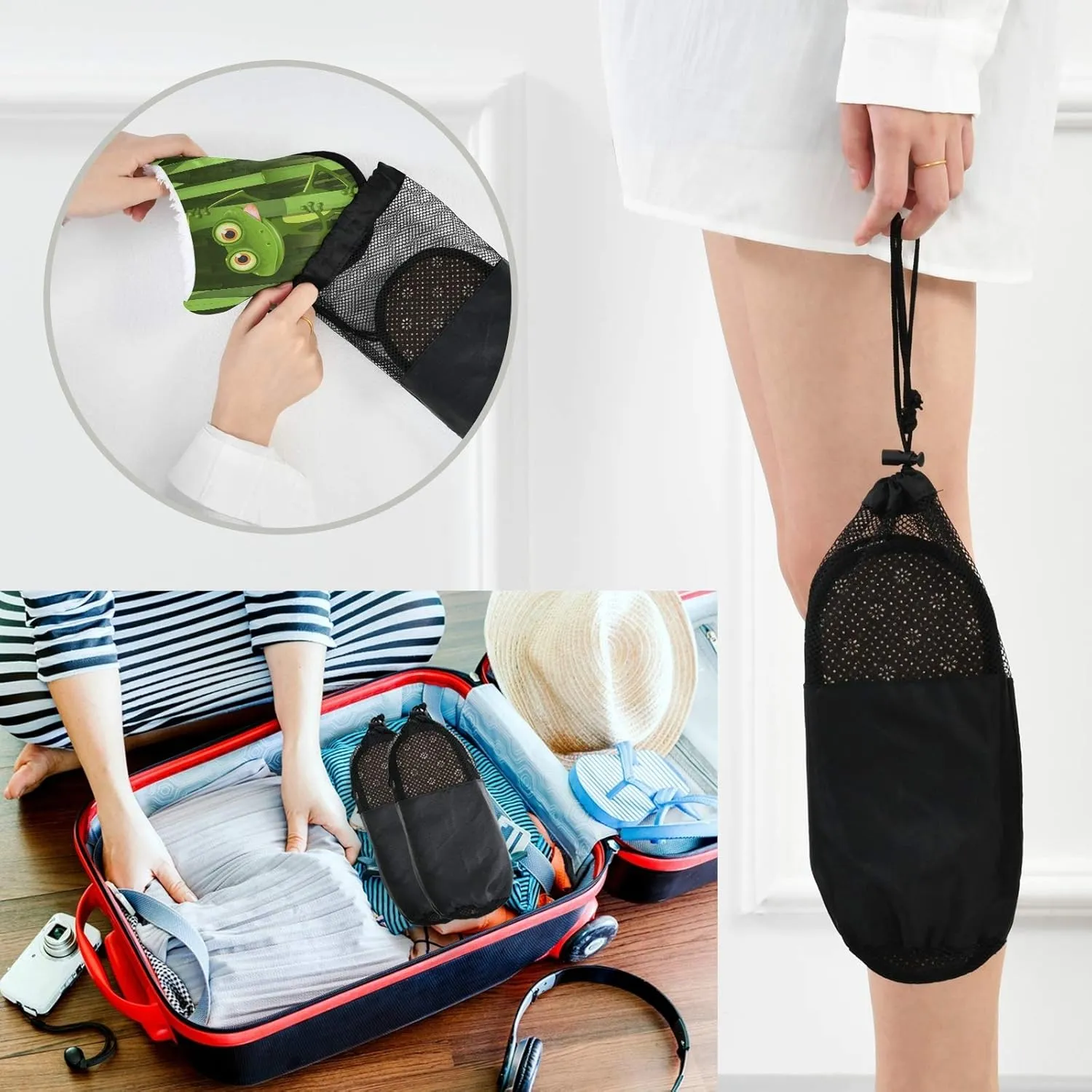 Unisex Slippers Fuzzy Feet Plush Cotton Slippers Anti-Slip Warm House Shoes M/L