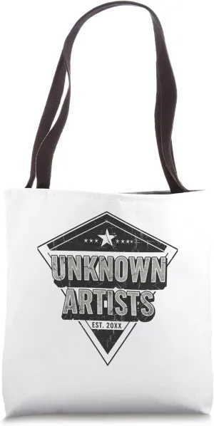 Unknown Artists – Faux-Vintage Music Memorabilia Design Tote Bag