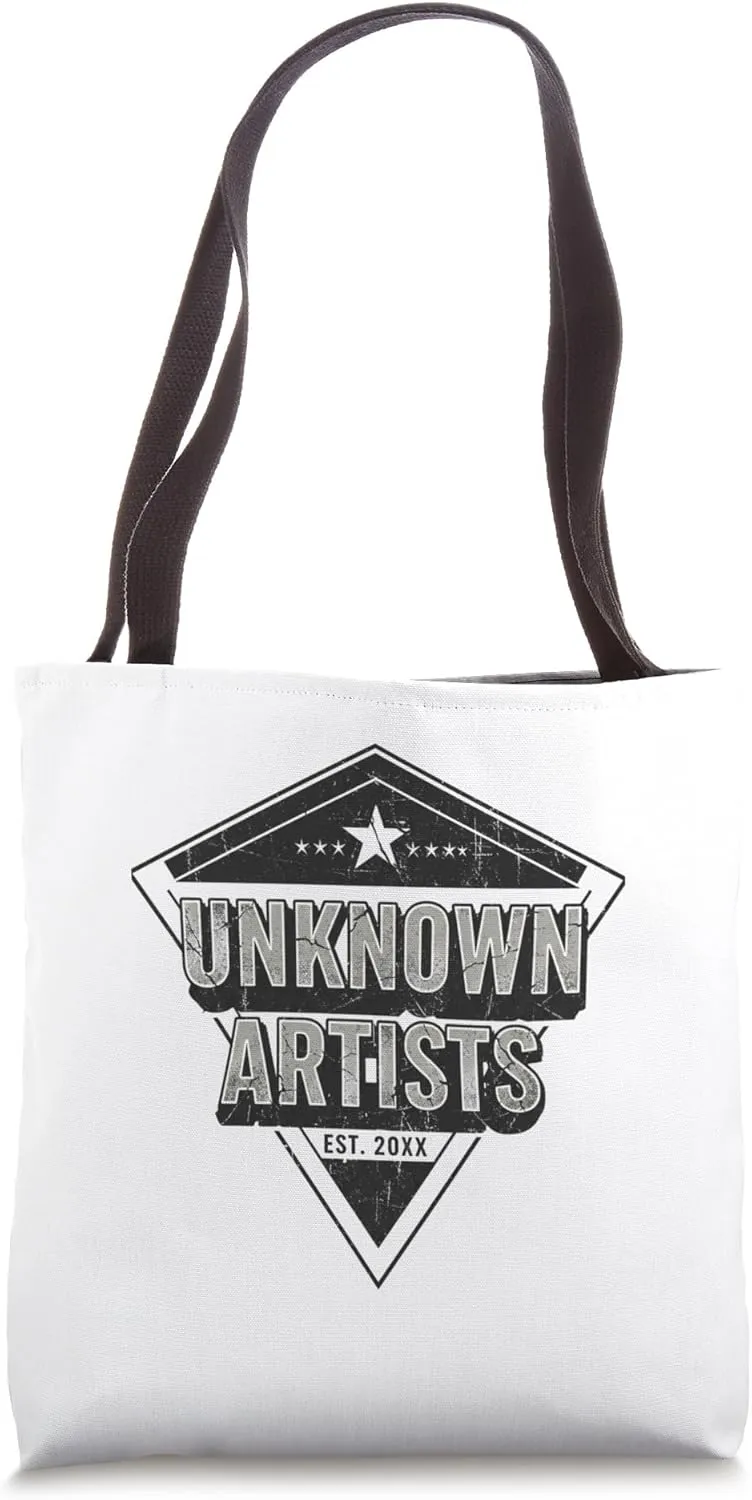 Unknown Artists – Faux-Vintage Music Memorabilia Design Tote Bag