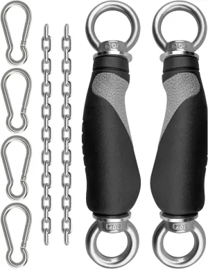 Upgrade LAT Tricep Rope Cable Attachment, Rubber Gym Exercise Handles for Cable, Ergonomic Single Handle Tricep Attachment Cable Machine, LAT Pull Down Attachments for DIY Workout Equipment