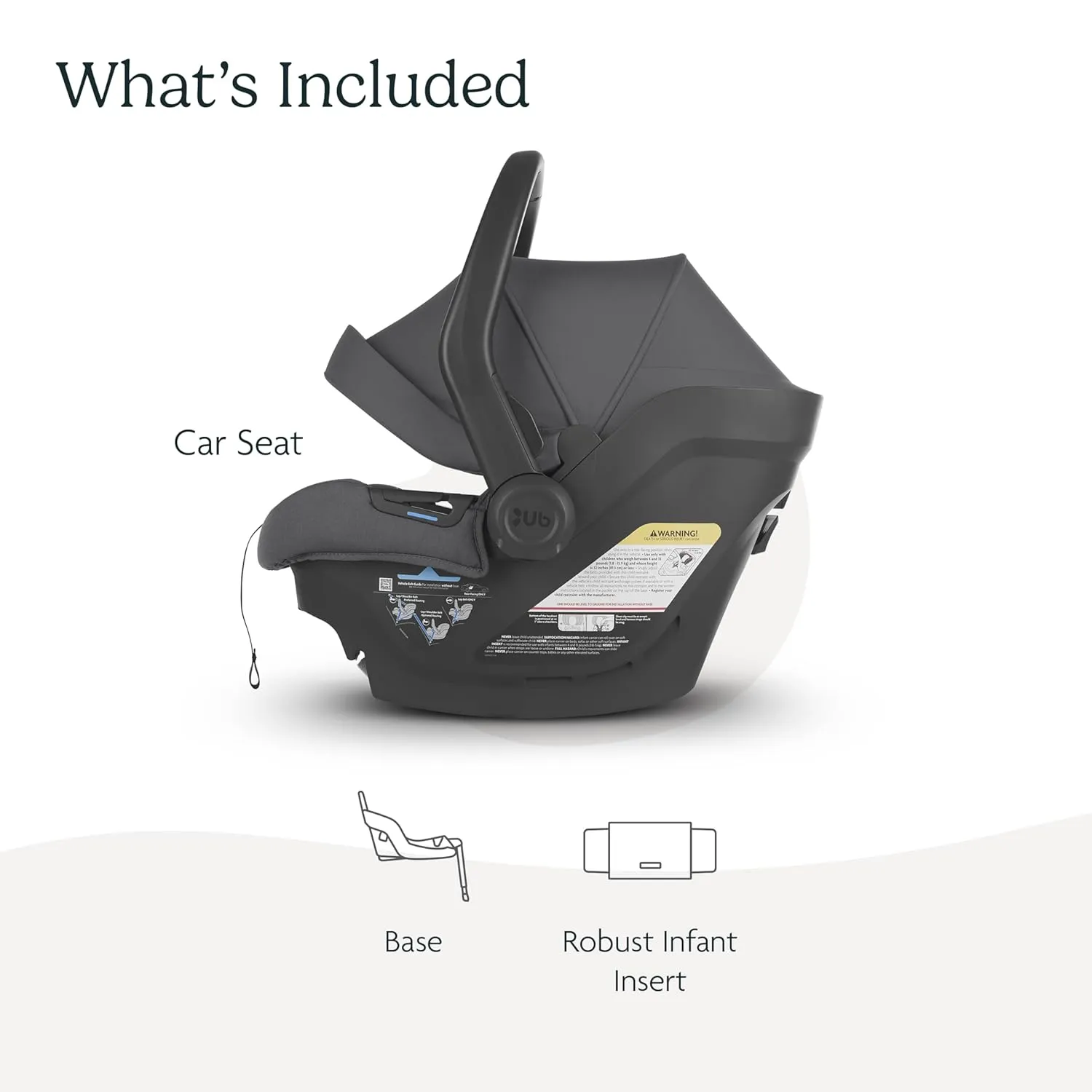 UPPAbaby Mesa Max Infant Car Seat/Base with Load Leg and Robust Infant Insert Included/Innovative Safety Features   Simple Installation/Direct Stroller Attachment/Greyson (Charcoal Mélange)