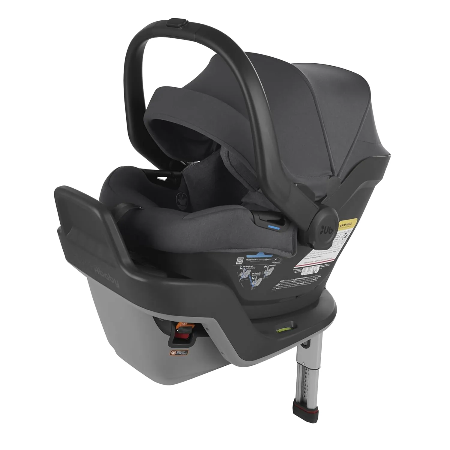 UPPAbaby Mesa Max Infant Car Seat/Base with Load Leg and Robust Infant Insert Included/Innovative Safety Features   Simple Installation/Direct Stroller Attachment/Greyson (Charcoal Mélange)