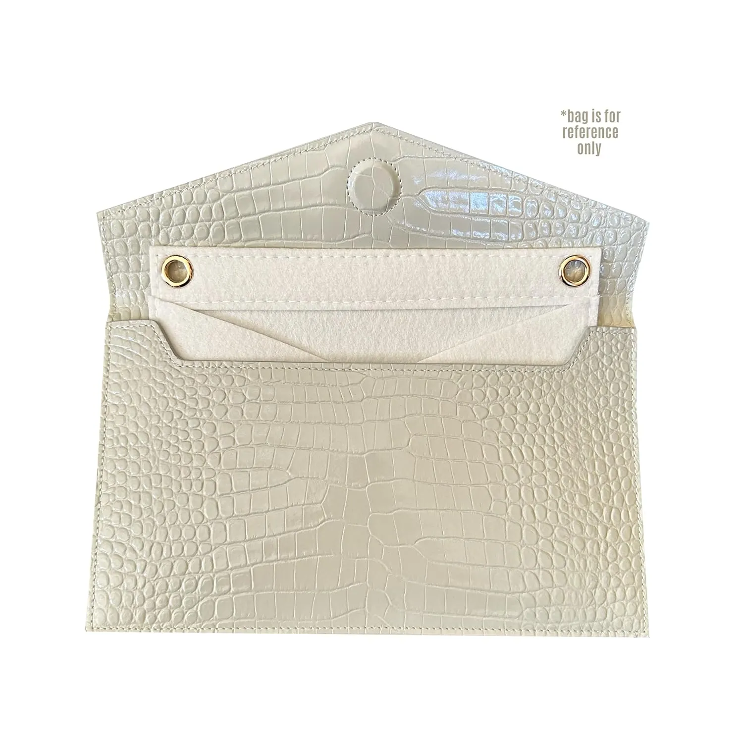 Uptown Clutch Conversion Kit with Gold Chain Wristlet Insert Wallet on Chain WOC Uptown Pouch Insert (Sienna)