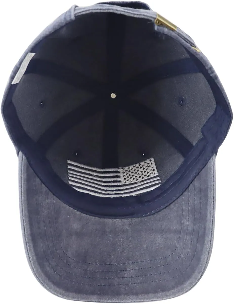 USA Flag Veteran Hat for Men Women, Funny Adjustable Embroidery American Army Military Baseball Cap