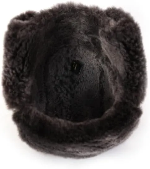Ushanka Aviator Trapper Leather Hat Men Women, Sheepskin Fur Russian Soviet Earflaps Hat, Warm Outdoor Winter Hat 2024