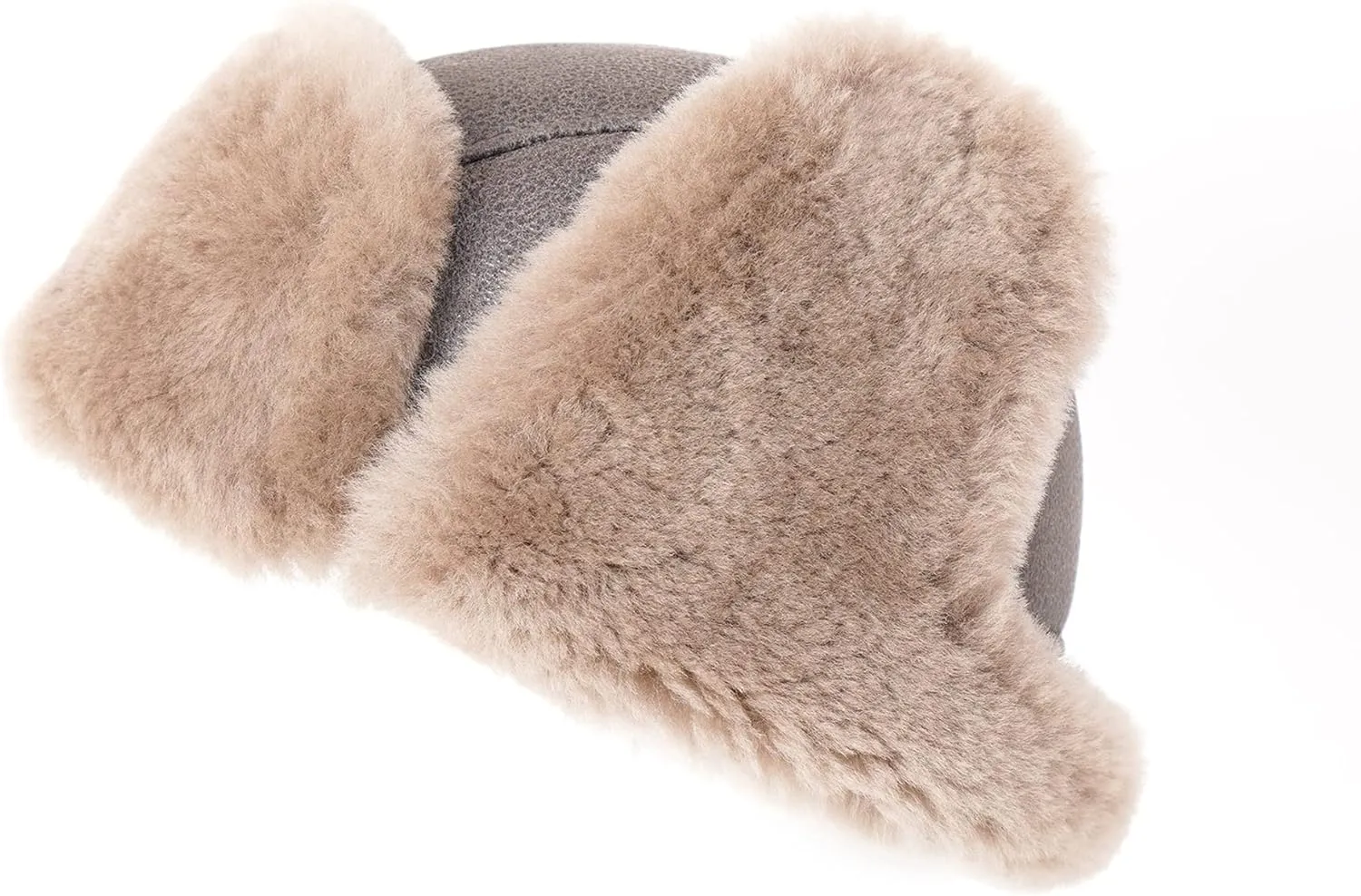 Ushanka Aviator Trapper Leather Hat Men Women, Sheepskin Fur Russian Soviet Earflaps Hat, Warm Outdoor Winter Hat 2024