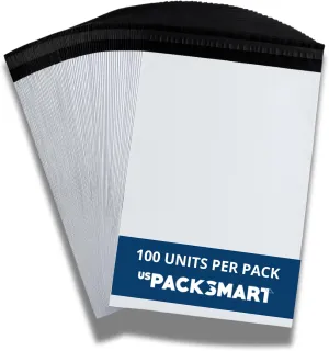USPACKSMART White Plastic Poly Mailers 9"x12" | Shipping Bags for Clothing, Books, and Accessories | Durable Shipping Envelopes | Waterproof and Tear-Proof with Strong Self-sealing Adhesive | 100-Pack