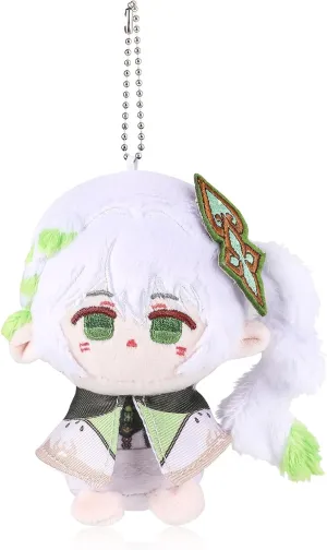 UTIEHD Genshin Impact Plush Keychains, Cute 4-Inch Collectible Doll - Compact Size for Bags and Keys for Fans (Nahida)
