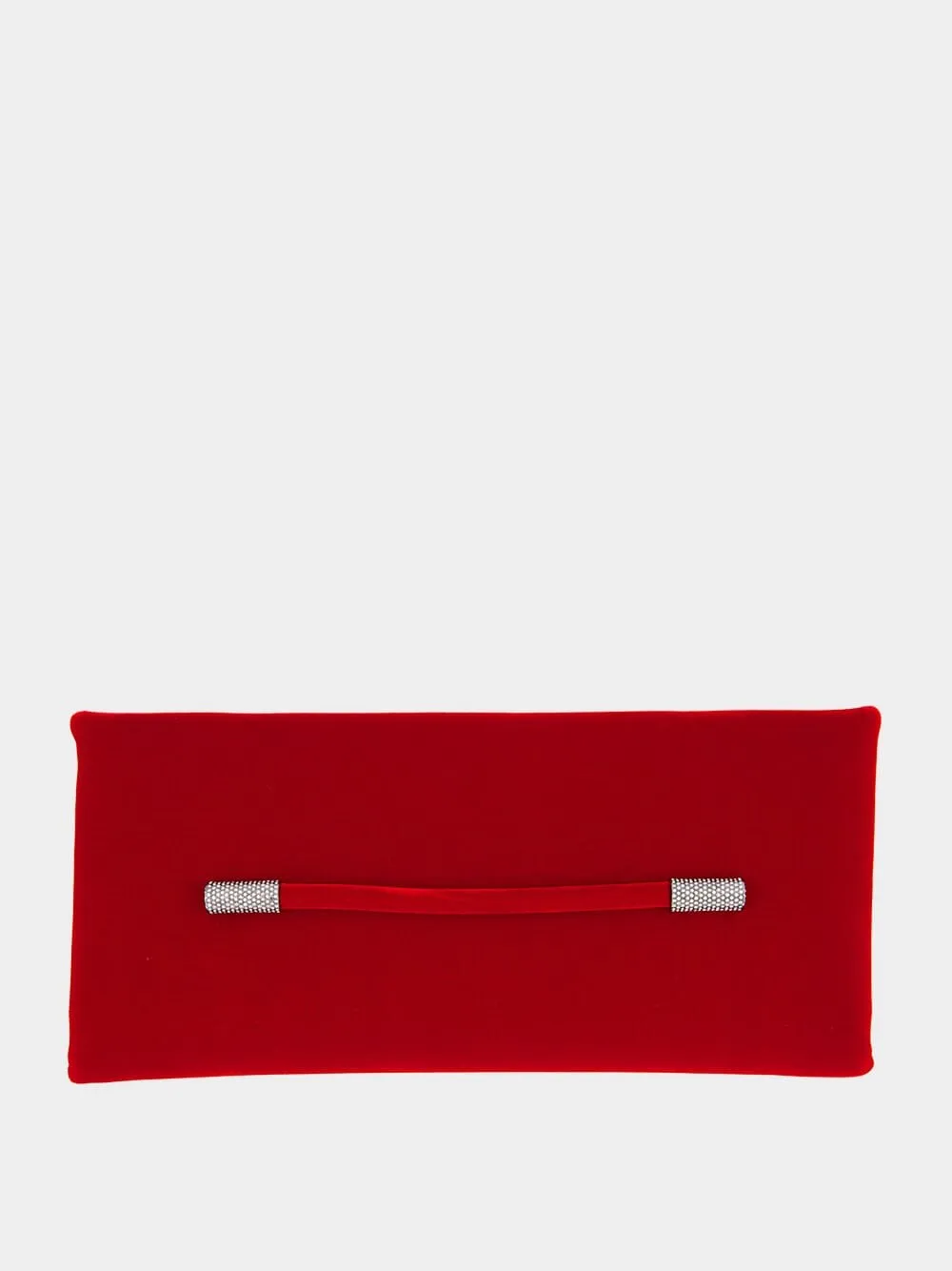 Velvet Clutch Ava Crystal in Red