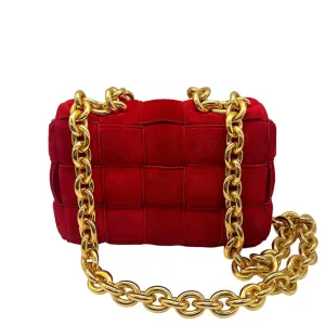 Veneta Streamlined Bottega Easy communication Cassete Bag Chain Suede Top Quality Crossbody