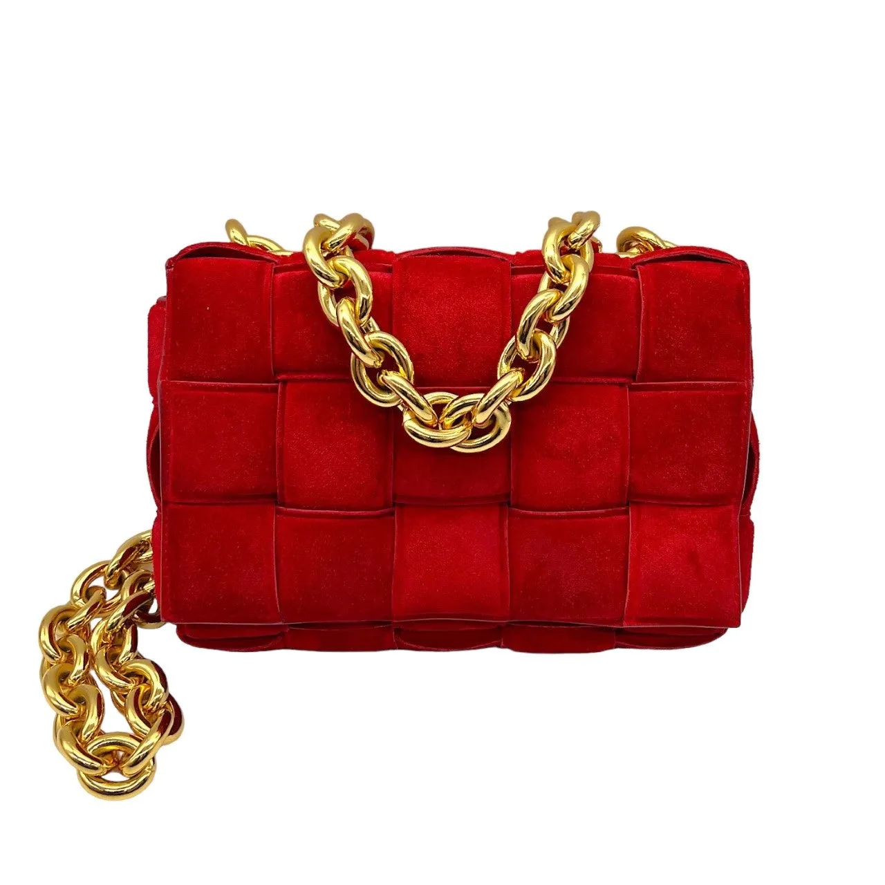 Veneta Streamlined Bottega Easy communication Cassete Bag Chain Suede Top Quality Crossbody