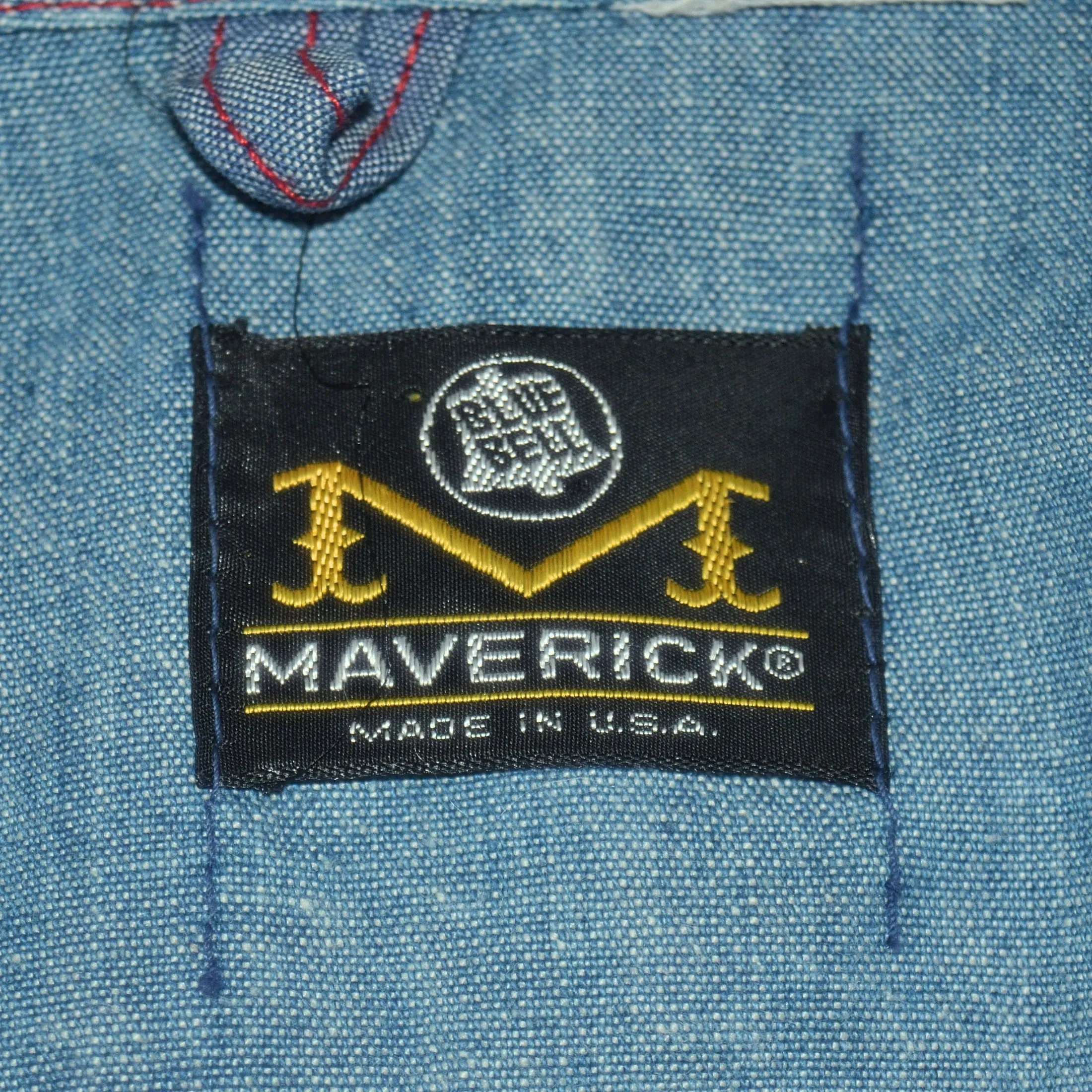 Vintage 60s/70s Embroidered Denim Jacket, OOAK, Maverick 38