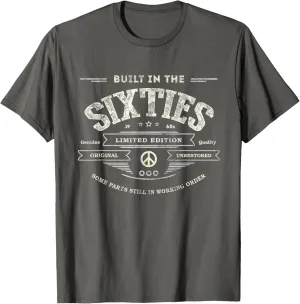 Vintage BUILT IN THE SIXTIES Funny 1965 Original Unrestored T-Shirt