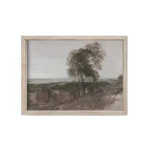 Vintage Hilly Landscape Art