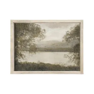 Vintage Lake Landscape Art