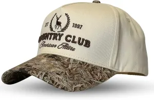 Vintage Western Trucker Hat | Men & Women | Country Cute Caps for Cowgirls Cowboys | Camo Denim Embroidered Cotton | Snapback